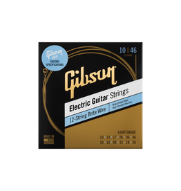 Gibson NEW Gibson Brite Wire Electric Guitar Strings - 12-String - .010 -.046