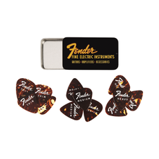 Fender NEW Fender Fine Electric Pick Tin - 12 Pack