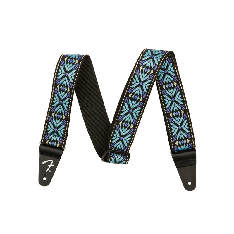 Fender NEW Fender Pasadena Woven Strap - Blue Snowflake