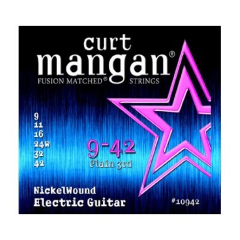 Curt Mangan NEW Curt Mangan Nickel Wound Electric Strings - .009-.042