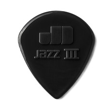 Dunlop NEW Dunlop Nylon Jazz III Picks - Black - 6 Pack