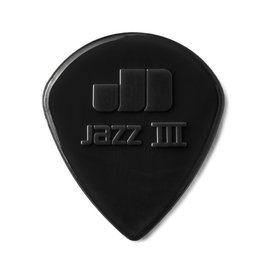 Dunlop NEW Dunlop Nylon Jazz III Picks - Black - 6 Pack