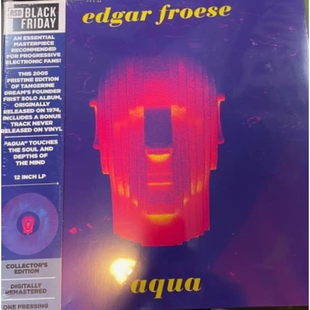 Vinyl NEW Edgar Froese – Aqua-RSD-Blue Vinyl
