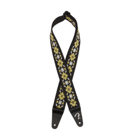 Fender NEW Fender Pasadena Woven Strap - Yellow Clover
