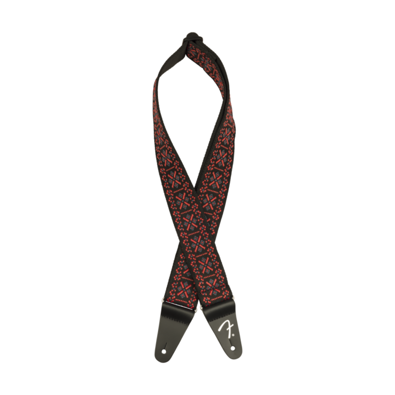 Fender NEW Fender Pasadena Woven Strap - Lattice Red