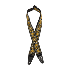 Fender NEW Fender Pasadena Woven Strap - Yellow Lotus