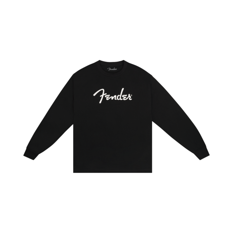 Fender NEW Fender Spaghetti Logo Long-Sleeve T-Shirt - Black - L