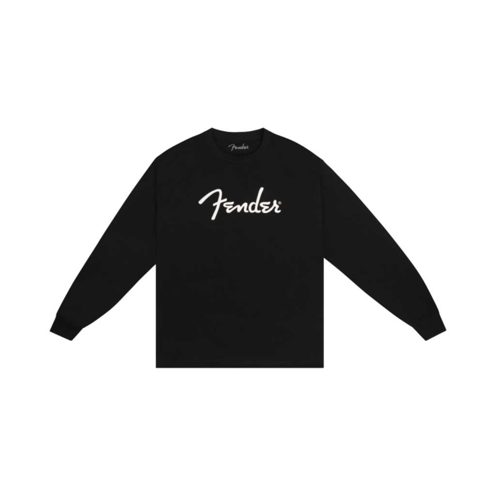 Fender NEW Fender Spaghetti Logo Long-Sleeve T-Shirt - Black - S