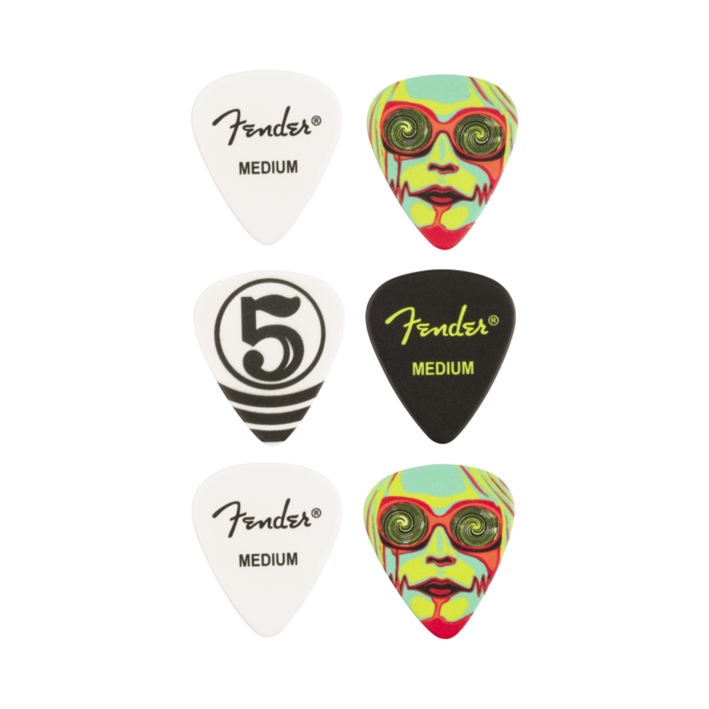 Fender NEW Fender John 5 351 Celluloid Picks - 6 Pack