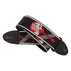 Gibson NEW Gibson 2" Woven Guitar Logo Strap - Red
