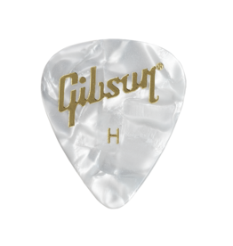 Gibson NEW Gibson Pearloid White Picks - Heavy