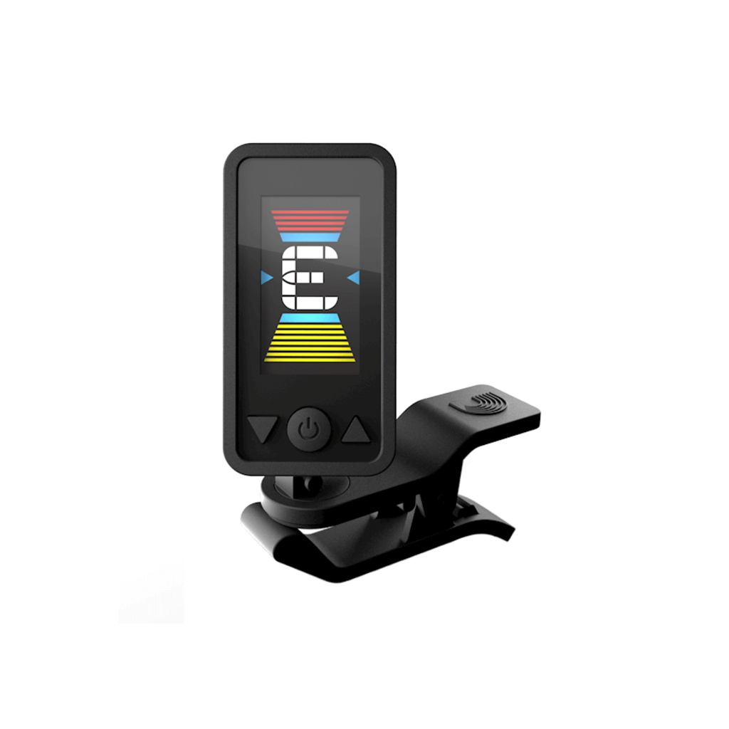 D'Addario NEW D'Addario Eclipse Rechargeable Clip-On Tuner - Black