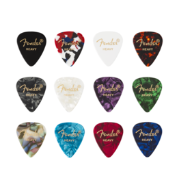 Fender NEW Fender Celluloid Picks - Medley - Heavy - 12-Pack