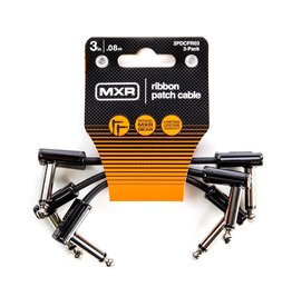 Dunlop NEW Dunlop MXR Ribbon Pedalboard Patch Cable - 3" - 3-Pack