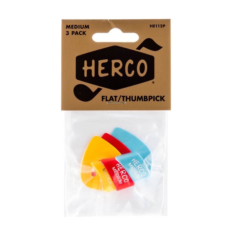 Dunlop NEW Herco Thumbpicks - Medium - Players Pack