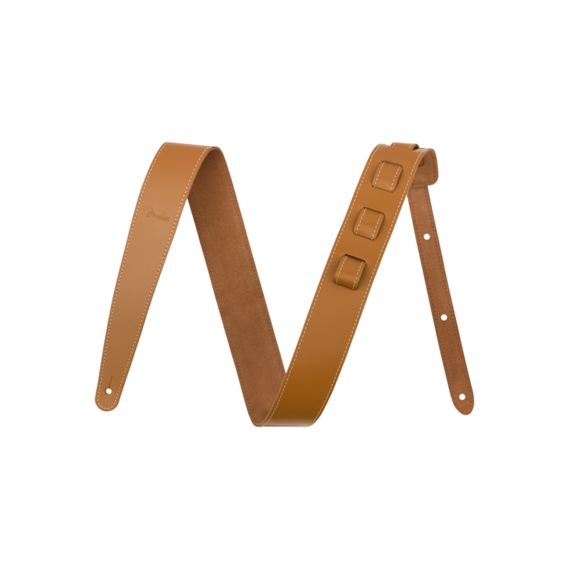 Fender NEW Fender Essentials Leather Strap - Tan