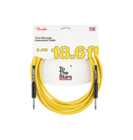 Fender NEW Fender Tom DeLonge To The Stars Instrument Cable - Graffiti Yellow - 18.6'
