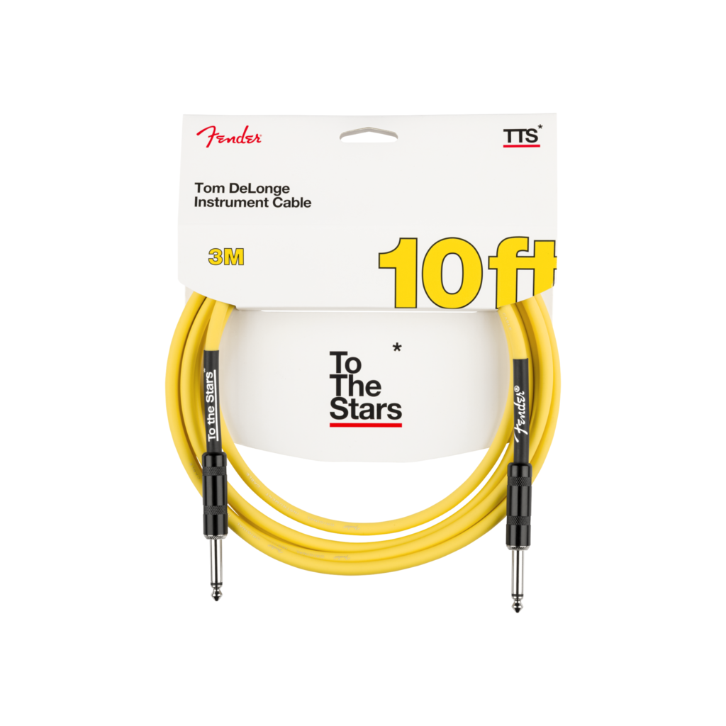 Fender NEW Fender Tom DeLonge To The Stars Instrument Cable - Graffiti Yellow - 10'