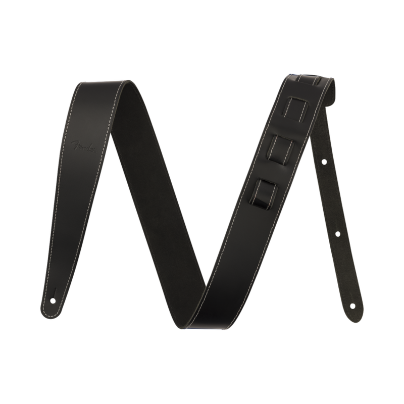 Fender NEW Fender Essentials Leather Strap - Black