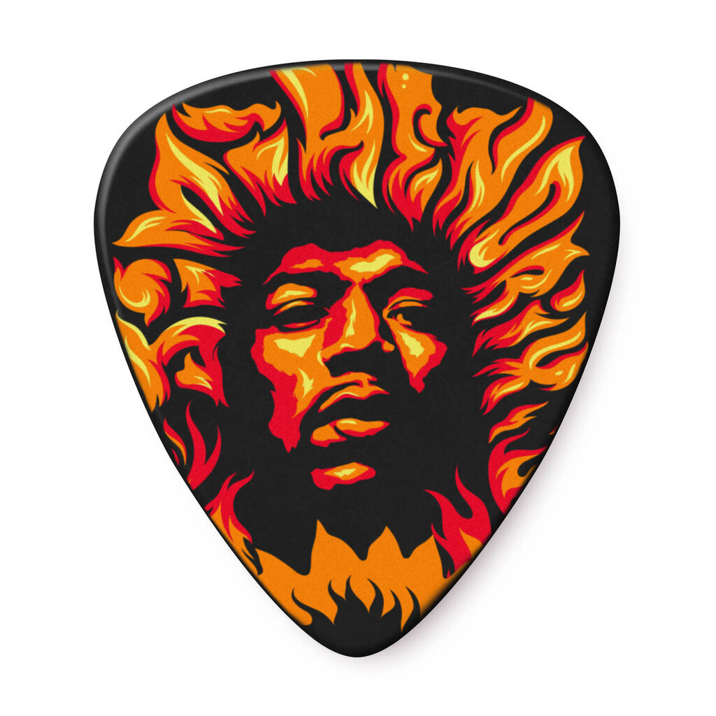 Dunlop NEW Dunlop Jimi Hendrix '69 Psych Series Guitar Picks - Voodoo Fire - Pack of 6