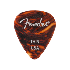 Fender NEW Fender Wavelength Celluloid Picks - Tortoise Shell - Thin - Pack of 6