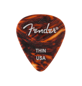 Fender NEW Fender Wavelength Celluloid Picks - Tortoise Shell - Thin - Pack of 6
