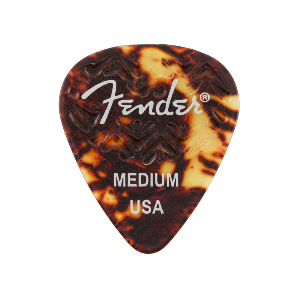 Fender NEW Fender Wavelength Celluloid Picks - Tortoise Shell - Medium - Pack of 6