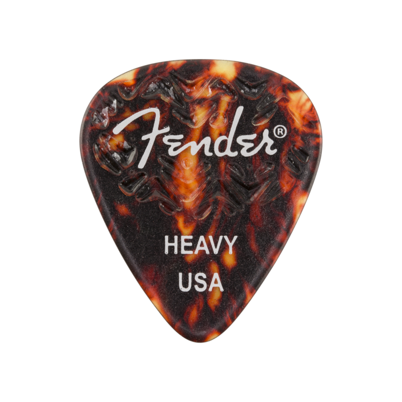 Fender NEW Fender Wavelength Celluloid Picks - Tortoise Shell - Heavy - Pack of 6