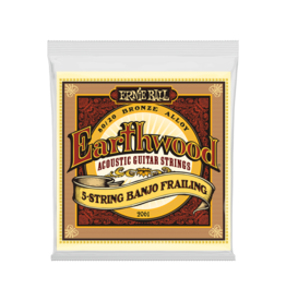 Ernie Ball NEW Ernie Ball Earthwood 5-String Banjo Frailing Strings - Loop End - .010-.024