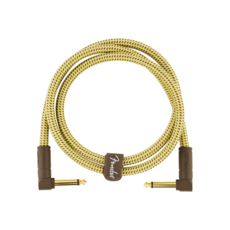 Fender NEW Fender Deluxe Series Instrument Cable - Angle/Angle - Tweed - 3'