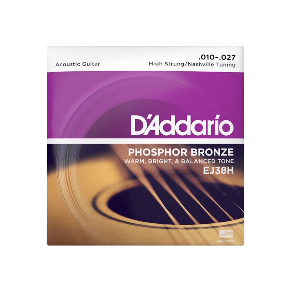 D'Addario NEW D'Addario EJ38H High Strung/Nashville Tuning Acoustic Strings - .010-.027