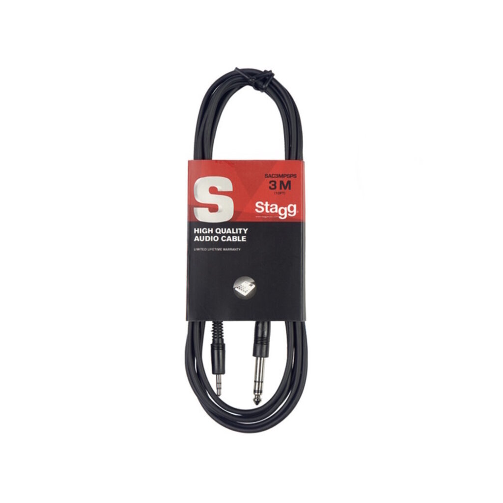 Stagg NEW Stagg Audio Cable - Jack/Mini Jack -10'