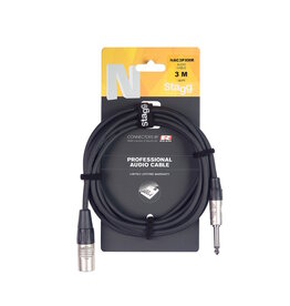 Stagg NEW Stagg N-Series Audio Cable - Jack/XLR - Mono - 10'