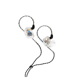 Stagg NEW Stagg SPM-435 TR Quad Driver Sound Isolating In Ear Monitors with Case - Translucent