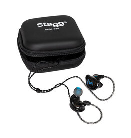 Stagg NEW Stagg SPM-435 BK High Resolution 4-Driver Sound Isolating In-Ear Earphones - Black