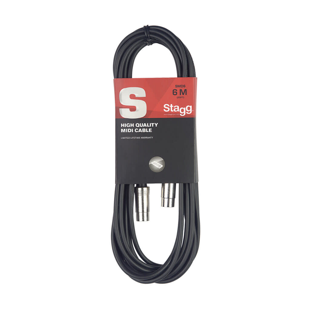 Stagg NEW Stagg MIDI Cable - DIN/DIN - 6'