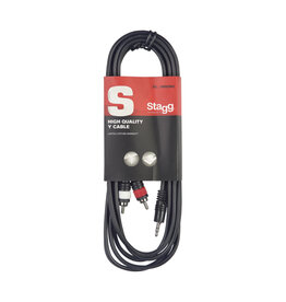 Stagg NEW Stagg Y-Cable - Mini Jack/RCA - 20'
