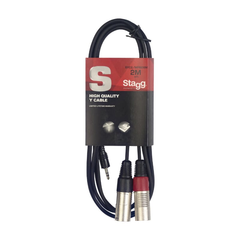 Stagg NEW Stagg Y-Cable - Mini Jack/XLR - 6'