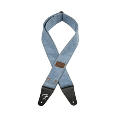 Fender NEW Fender x Wrangler Riveted Denim Strap - Light Indigo