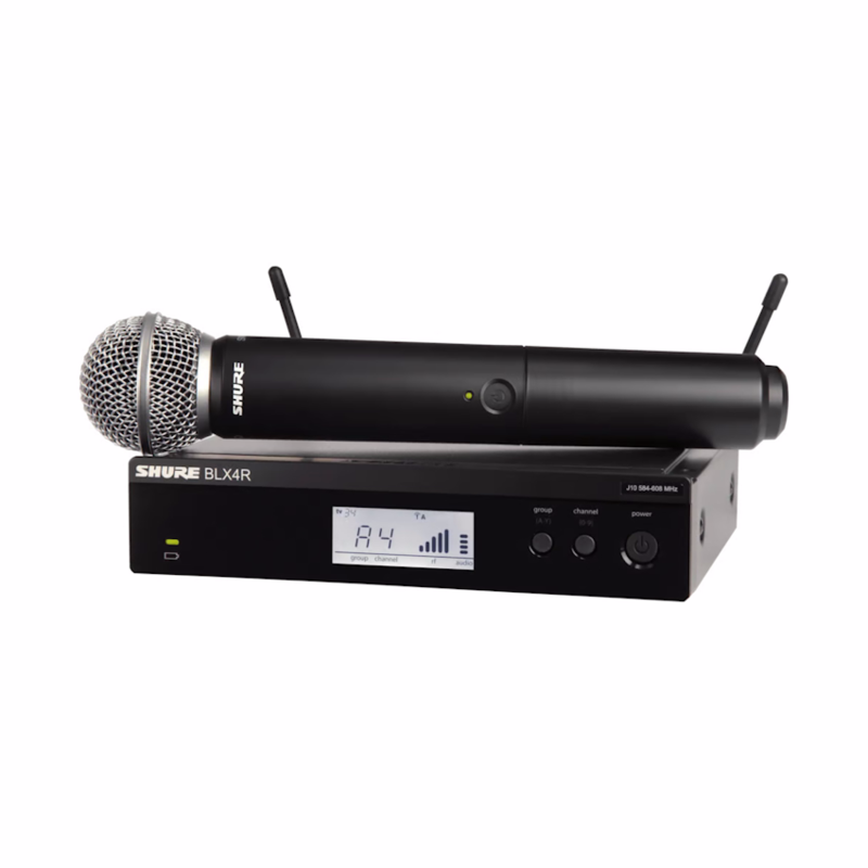 Shure NEW Shure BLX24R/SM58 Wireless Handheld Microphone System - H10 Band