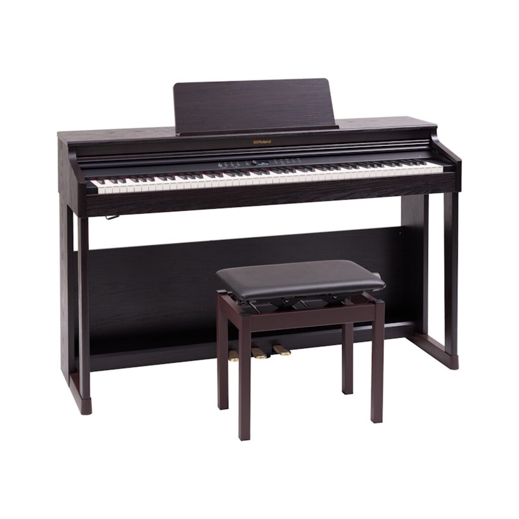 Roland DEMO Roland RP701 Digital Upright Piano - Dark Rosewood Finish with Matching Bench (781)