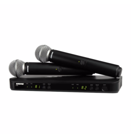 Shure NEW Shure BLX288/SM58 Dual Channel Wireless Handheld Microphone System - H11 Band