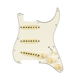 Fender NEW Fender Pre-Wired Stratocaster Pickguard - Pure Vintage '59 w/RWRP Middle - Parchment - 11 Hole