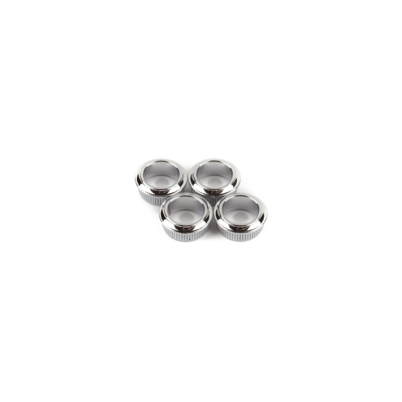 Fender NEW Fender Bass Tuning Machine Bushings - Standard/Deluxe Series - Mexico - Chrome