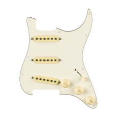 Fender NEW Fender Eric Johnson Pre-Wired Stratocaster Pickguard - Parchment 8 Hole