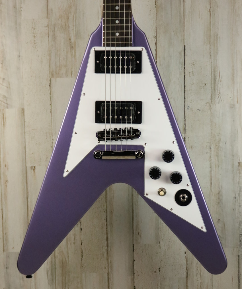 NEW Epiphone Kirk Hammett 1979 Flying V - Purple Metallic NEW Epiphone Kirk Hammett 1979 Flying V - Purple Metallic