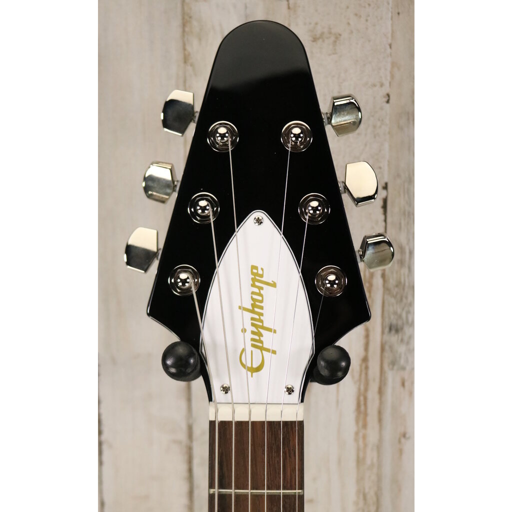 Epiphone NEW Epiphone Kirk Hammett 1979 Flying V - Ebony (343)