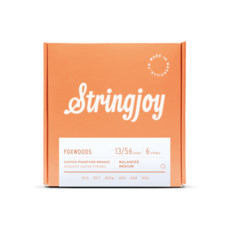 Stringjoy NEW Stringjoy Foxwoods Coated Phosphor Bronze Acoustic Strings - Medium - .013 - .056