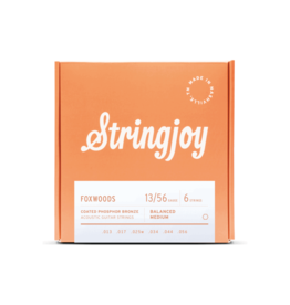 Stringjoy NEW Stringjoy Foxwoods Coated Phosphor Bronze Acoustic Strings - Medium - .013 - .056