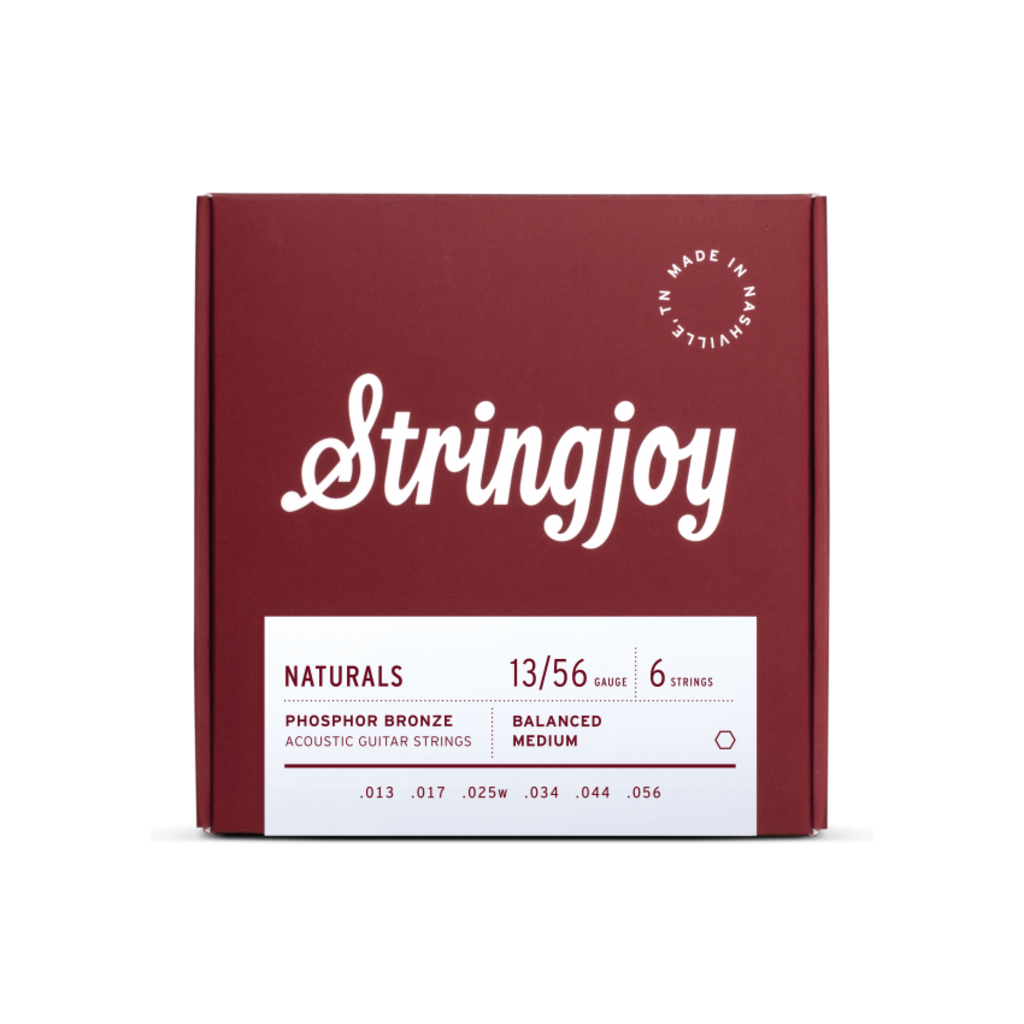 Stringjoy NEW Stringjoy Naturals Phosphor Bronze Acoustic Strings - Medium Gauge - .013 - .056